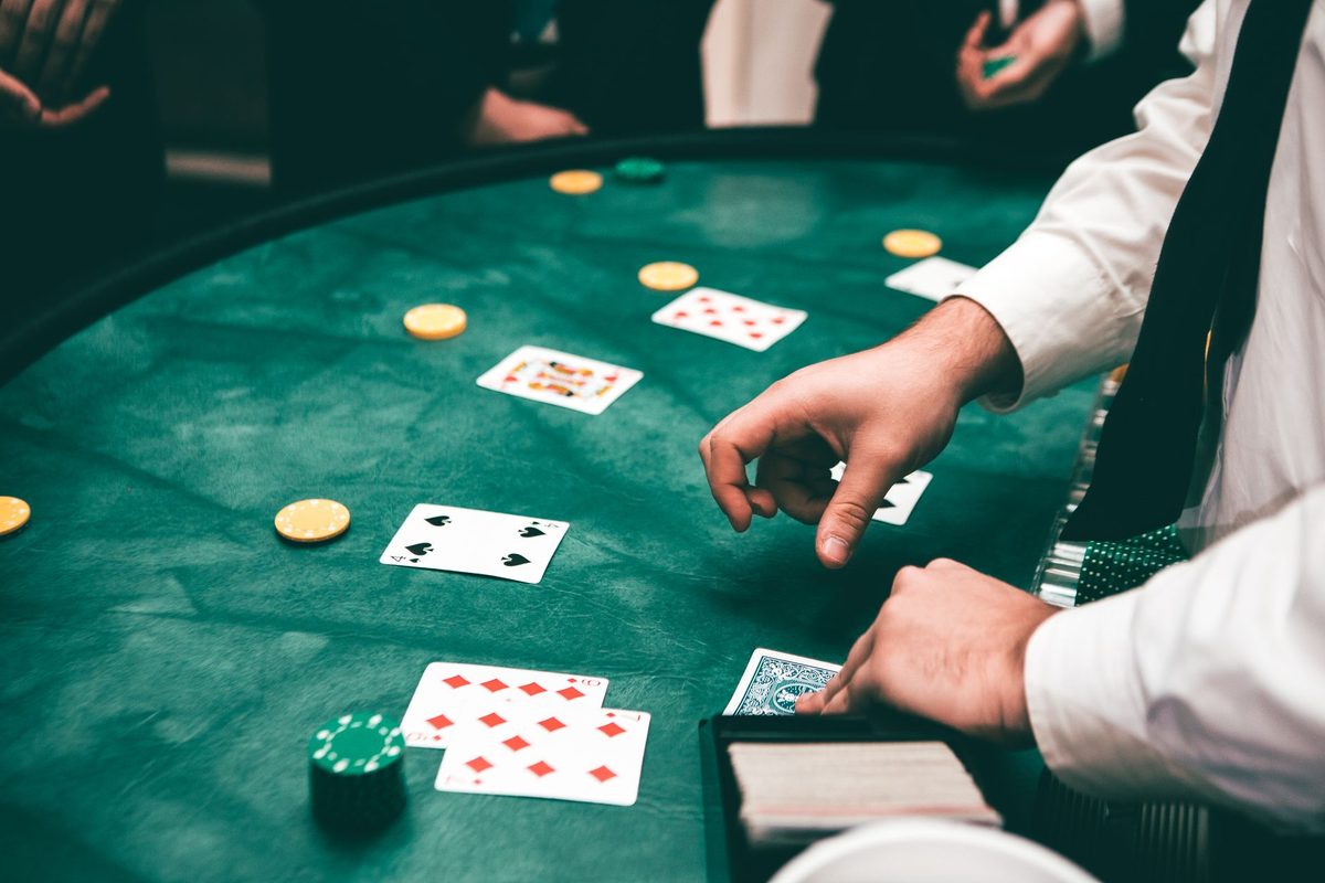 Table games in The Aurora Room gaming lounge at Harrier Lodge
